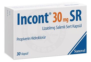 Incont 30 mg SR Uzatılmış Salımlı Sert Kapsül, 30 ADET