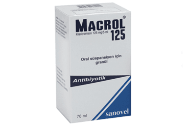 MACROL 125 MG/5 ML ORAL SUSPANSIYON ICIN GRANUL, 70 ML