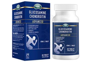 NBL GLUCOSAMINE CHONDROITIN ADVANCED GLUKOZAMIN, KONDROITIN ICEREN TAKVIYE EDICI GIDA 60 tablet