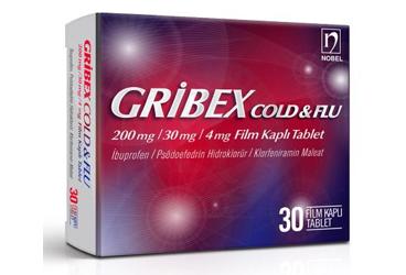 GRİBEX COLD & FLU 200 MG/30 MG/4 MG FILM KAPLI TABLET, 30 ADET