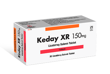 KEDAY XR 150 MG UZATILMIŞ SALIMLI TABLET, 30 ADET