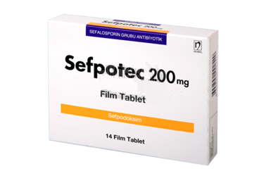 SEFPOTEC 200 MG FILM TABLET, 14 ADET
