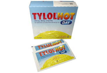 TYLOLHOT DAY 500 MG + 30 MG + 2 MG/20 G TEK KULLANIMLIK ORAL ÇÖZELTİ HAZIRLAMAK İÇİN TOZ, 12 ADET