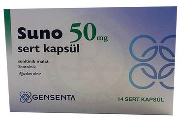 SUNO 50 MG SERT KAPSÜL, 14 ADET