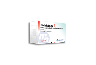 B-LAKTAM 1 GR IM/IV ENJEKTABL TOZ ICEREN FLAKON, 1 ADET