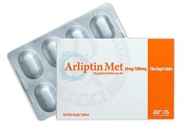 ARLİPTİN MET 50 MG/1000 MG FİLM KAPLI TABLET, 56 ADET