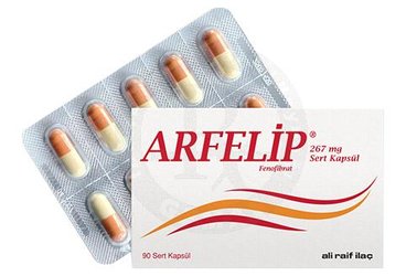 Arfelip 267 mg Sert Kapsül, 90 adet