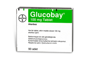 GLUCOBAY 100 MG TABLET, 90 ADET
