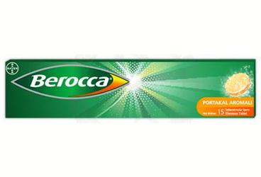 BEROCCA C VITAMINI, D VITAMINI VE CINKO ICEREN TAKVIYE EDICI GIDA EFERVESAN TABLET 15 tablet
