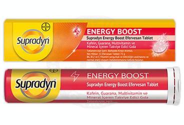 SUPRADYN ENERGY BOOST TAKVIYE EDICI GIDA 15 tablet
