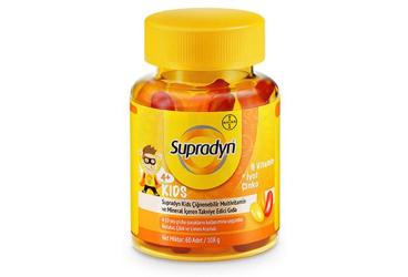 SUPRADYN KIDS MAGIC MULTIVITAMIN VE MINERAL ICEREN CIGNENEBILIR DRAJE 60 tablet