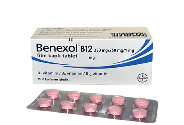 BENEXOL B12 250 MG/250 MG/1 MG FILM KAPLI TABLET, 50 ADET