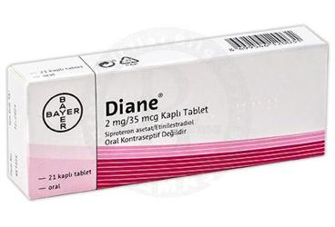 DIANE 2 MG/35 MCG KAPLI TABLET, 21 ADET