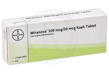 MIRANOVA 100 MCG/20 MCG KAPLI TABLET, 21 ADET