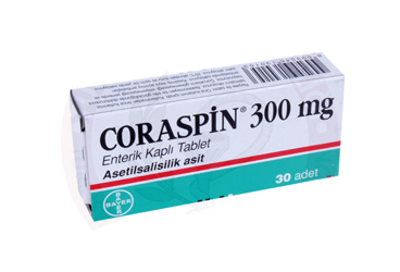 CORASPIN 300 MG ENTERIK KAPLI TABLET, 30 ADET
