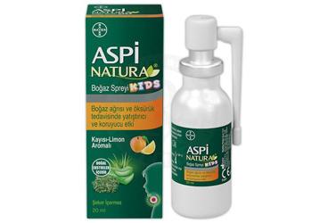 ASPI NATURA KIDS BOGAZ SPREYI 20 ml şişe