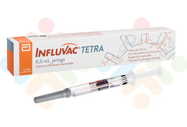 INFLUVAC TETRA 0,5 ML IM/SC ENJEKSİYONLUK SÜSPANSİYON İÇEREN KULLANIMA HAZIR ENJEKTÖR, 1 ADET