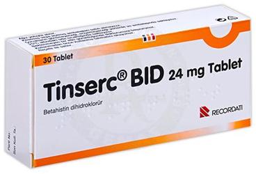 TİNSERC BID 24 MG TABLET, 30 ADET