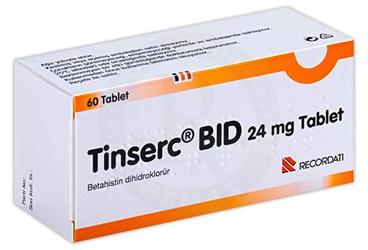 TİNSERC BID 24 MG TABLET, 60 ADET