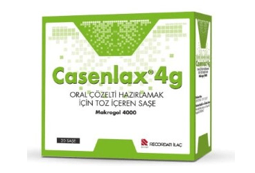 CASENLAX 4 G ORAL ÇÖZELTİ HAZIRLAMAK İÇİN TOZ İÇEREN SAŞE , 20 ADET
