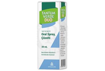 TANTUM VERDE DUO %0,15 / 0,12 ORAL SPREY, ÇÖZELTİ