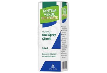 TANTUM VERDE DUO FORTE 0,30 / %0,12 ORAL SPREY, ÇÖZELTİ