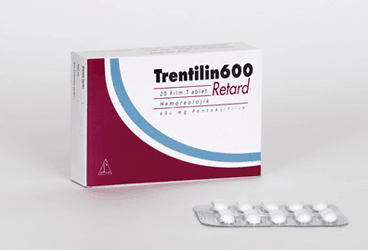 TRENTILIN RETARD 600 MG FILM TABLET, 20 ADET