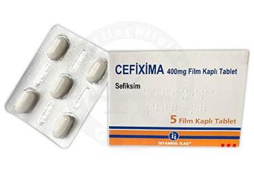 CEFİXİMA 400 MG FİLM KAPLI TABLET, 5 TABLET