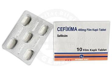 CEFİXİMA 400 MG FİLM KAPLI TABLET, 10 TABLET