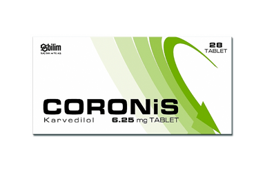 CORONIS 6,25 MG TABLET, 28 ADET