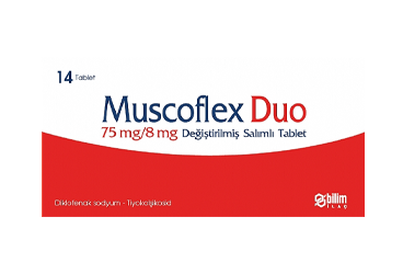 MUSCOFLEX DUO 75 MG/8 MG DEĞIŞTIRILMIŞ SALIMLI TABLET ,14TABLET