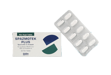 SPAZMOTEK PLUS 500 MG/10 MG FİLM KAPLI TABLET, 20 ADET