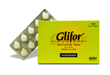 GLIFOR 850 MG FILM TABLET, 100 ADET