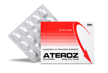ATEROZ 20 MG FILM TABLET, 30 ADET