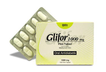 GLIFOR 1000 MG FILM TABLET, 100 ADET