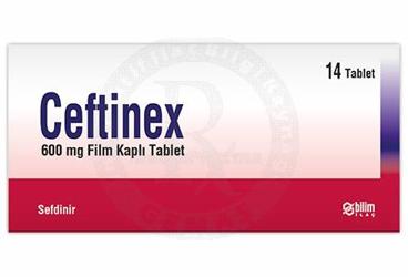 CEFTINEX 600MG FILM KAPLI TABLET, TABLET, 14 ADET