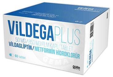 VİLDEGA PLUS 50 MG/850 MG FİLM KAPLI TABLET, 60 TABLET