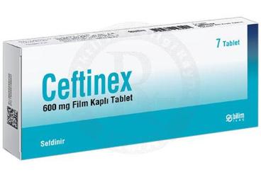 CEFTINEX 600MG FILM KAPLI TABLET, TABLET, 7 ADET