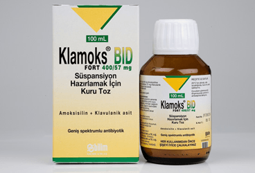 KLAMOKS BID FORT 400/57 MG SUSPANSIYON HAZIRLAMAK ICIN KURU TOZ, 100 ML