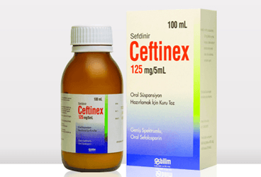 CEFTINEX 125 MG/5 ML ORAL SUSPANSIYON HAZIRLAMAK İÇİN KURU TOZ, 100 ML