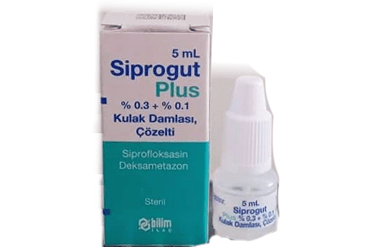 SIPROGUT PLUS %0.3 + %0.1 KULAK DAMLASI, ÇÖZELTİ, 5 ML