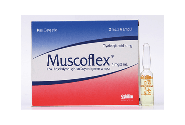MUSCOFLEX 4 MG/2 ML I.M. ENJEKSİYONLUK ÇÖZELTİ İÇERENAMPUL, 6 AMPUL