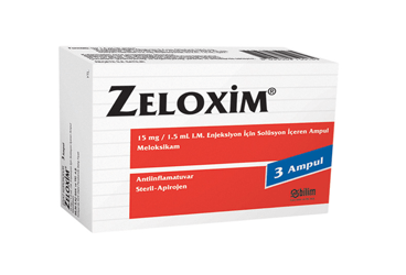 ZELOXIM 15 MG/1,5 ML IM ENJEKSİYONLUK ÇÖZELTİ İÇEREN AMPUL, 3 ADET