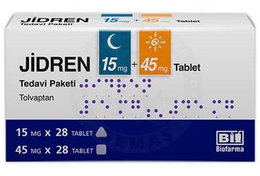 Jidren 15 mg + 45 mg Tablet, Tedavi Paketi, 56 ADET (28 ADET 15 MG, 28 ADET 45 MG)