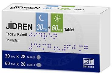 Jidren 30 mg + 60 mg Tablet, Tedavi Paketi, 56 ADET (28 ADET 30 MG, 28 ADET 60 MG)