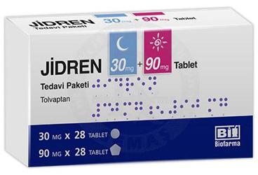 Jidren 30 mg + 90 mg Tablet, Tedavi Paketi, 56 ADET, (28 ADET 30 MG, 28 ADET 90 MG)