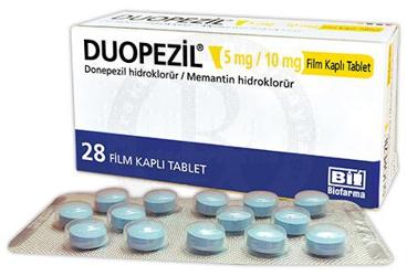 DUOPEZİL 5 MG/10 MG FİLM KAPLI TABLET , 28 ADET