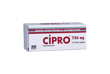 CIPRO 750 MG FILM KAPLI TABLET, 14 ADET