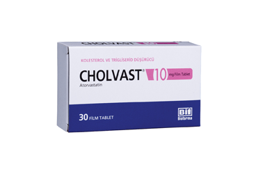 CHOLVAST 10 MG FILM KAPLI TABLET, 30 ADET