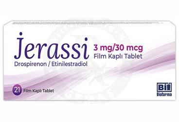 JERASSİ 3 MG/30 MCG FİLM KAPLI TABLET, 21 ADET